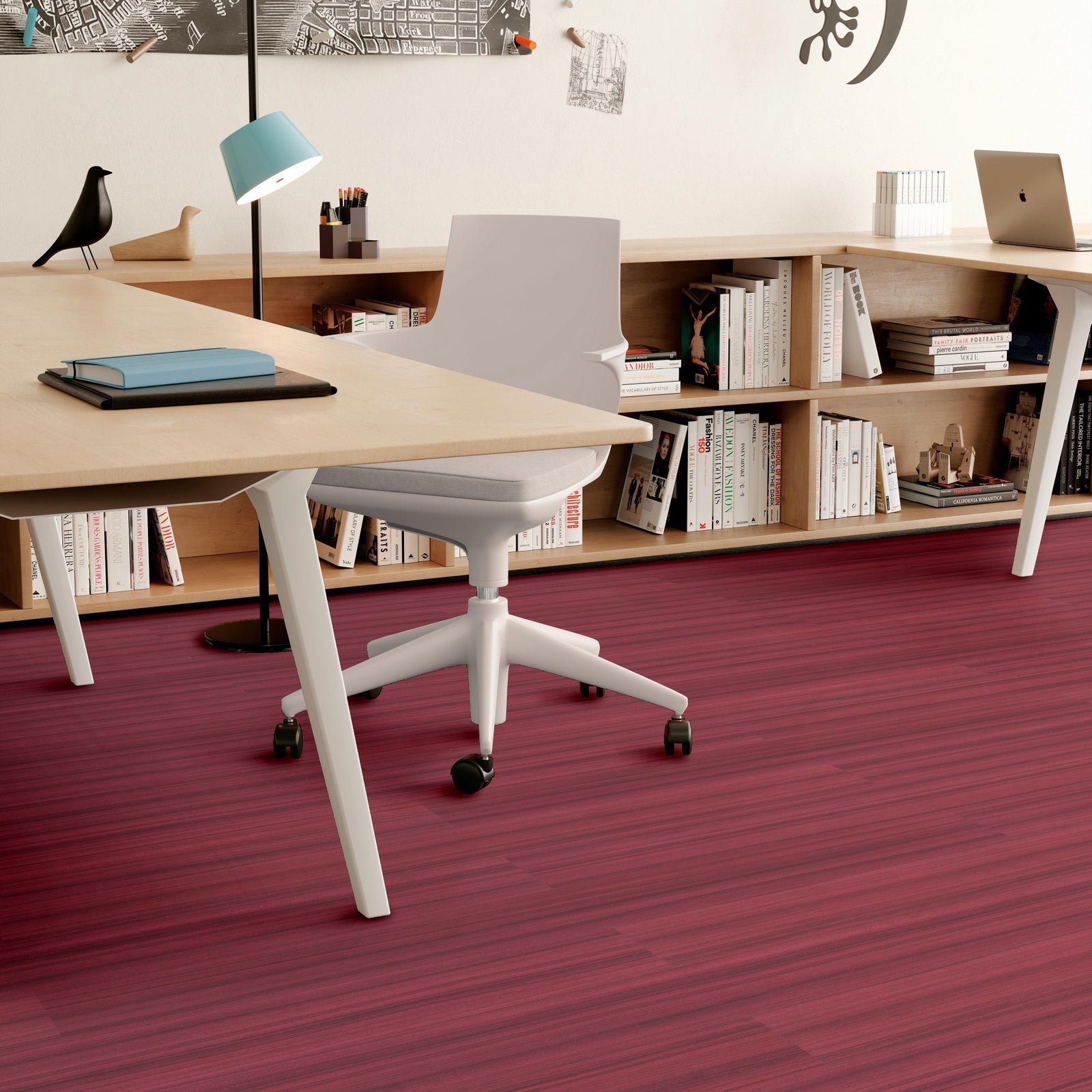 4mm Glue Down 7x48 Vinyl Plank - Garnet - 53310