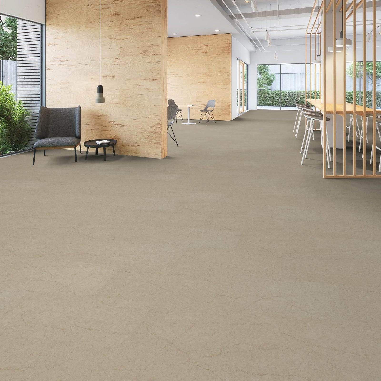 2mm Glue Down 12x24 Vinyl Tile - Honey - 53704