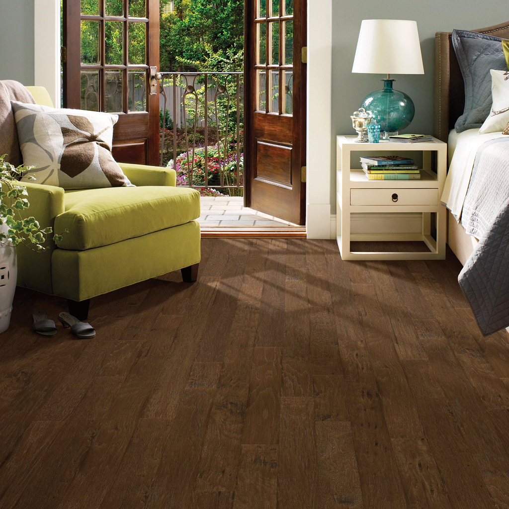 Engineered Hickory 5in x Multi Length Hardwood - Weathered Saddle - 52820