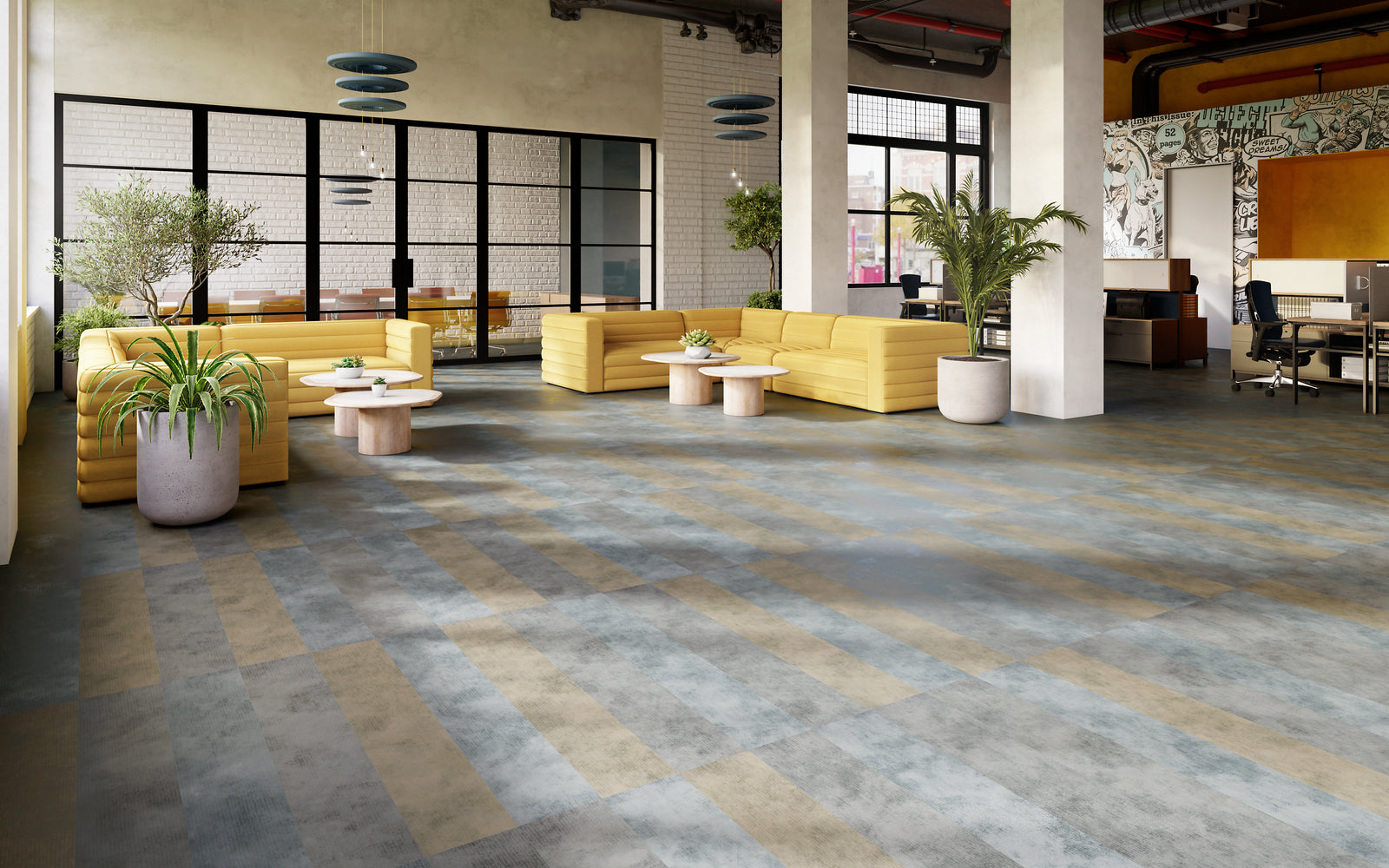 2.5mm Glue Down 8x48 Vinyl Plank - Mirage - 53110