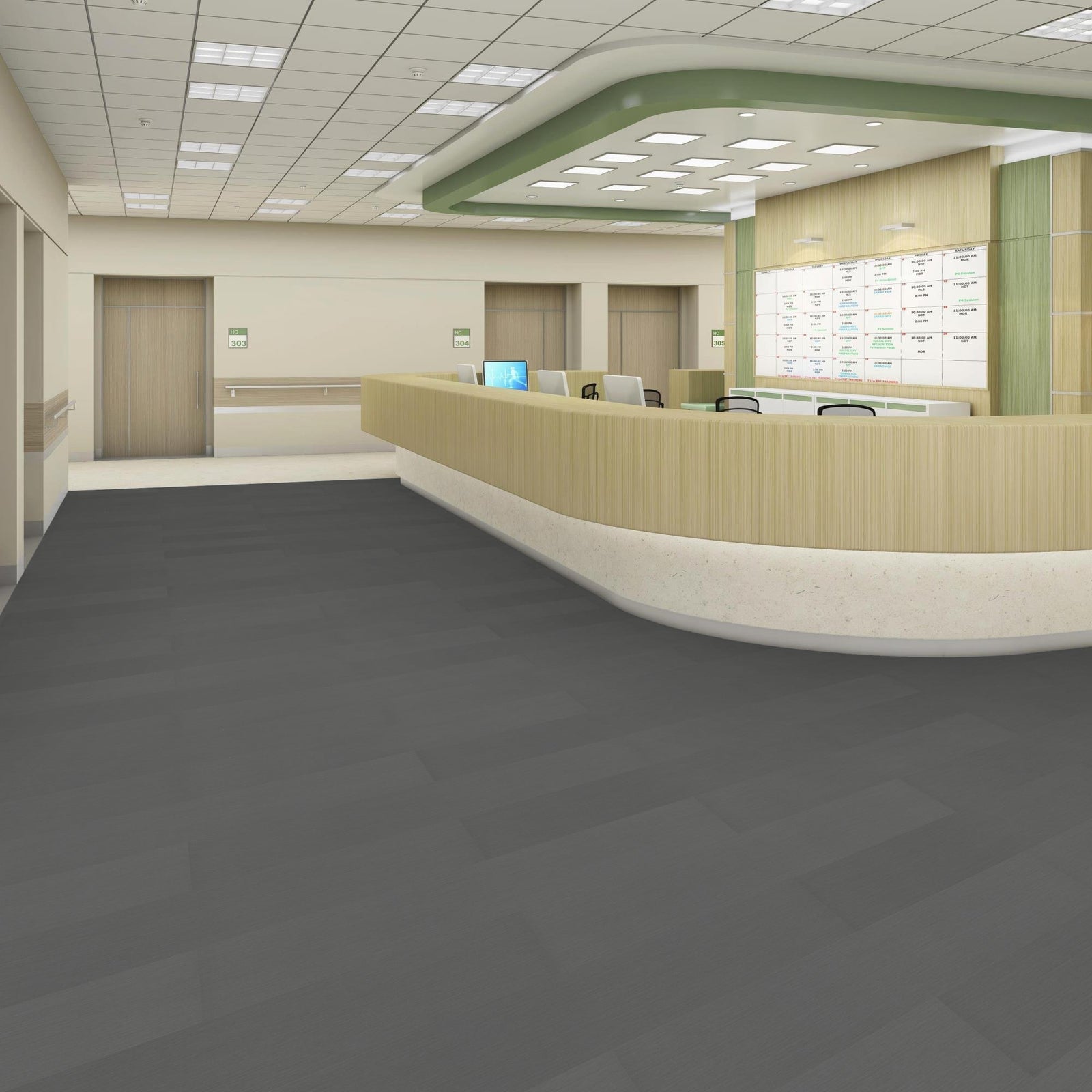 4mm Click 7x48 Vinyl Plank - Charcoal - 53210