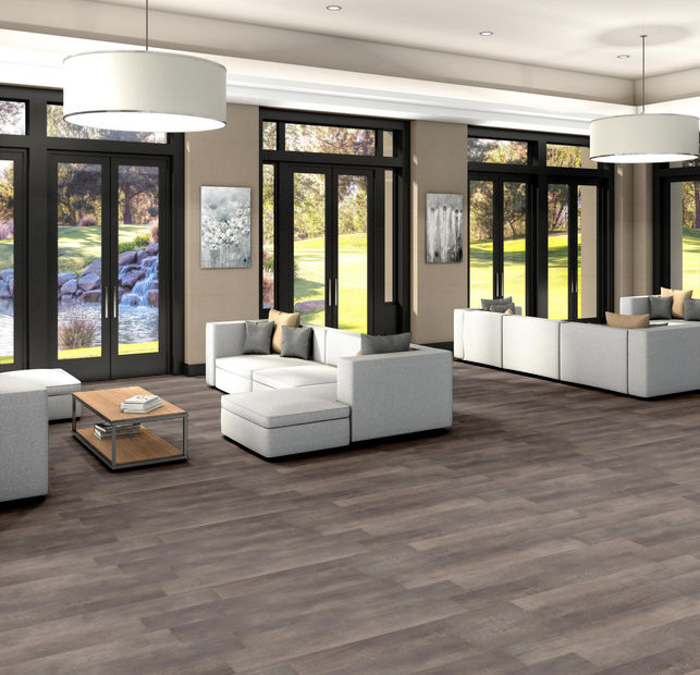 4mm Glue Down 7x48 Vinyl Plank - Greige Faviken - 53288